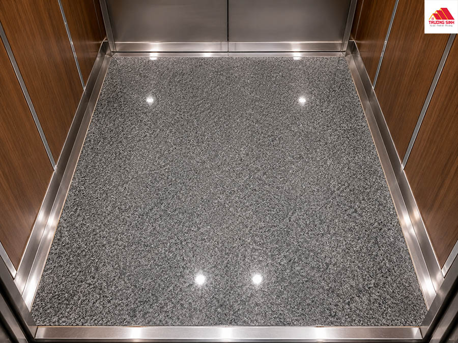 Ốp nhựa PVC sàn thang máy